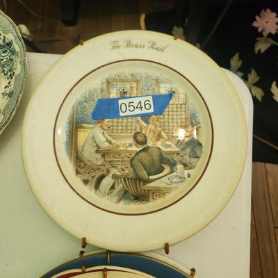 Lot of 10 Collectors Plates , Annapolis , White House, Over the top, The Brass Rail, Milton Inn, Off to Draw