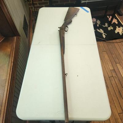 Antique Henrie Pieper H. Pieper Double Barrel Wall Hanger