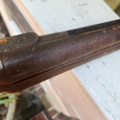 Antique Henrie Pieper H. Pieper Double Barrel Wall Hanger