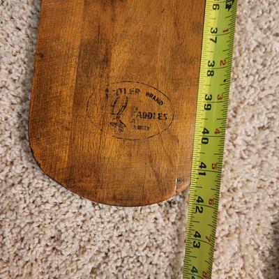 2 Vintage Paddle Oars 42" & 60" with Hanging Eyelets