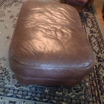 Leather Ottoman