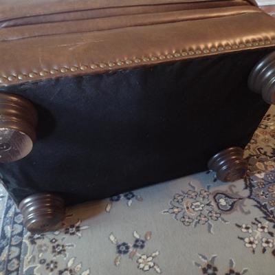 Leather Ottoman