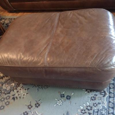 Leather Ottoman