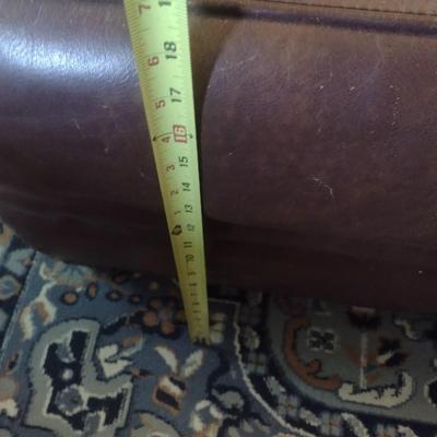 Leather Ottoman