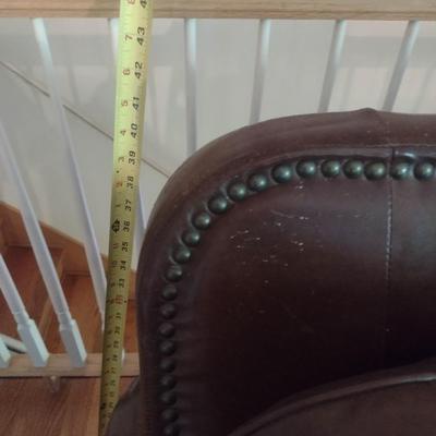 Large Three Cushion Leather Couch