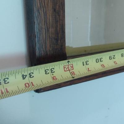 Vintage Wood Framed Mirror