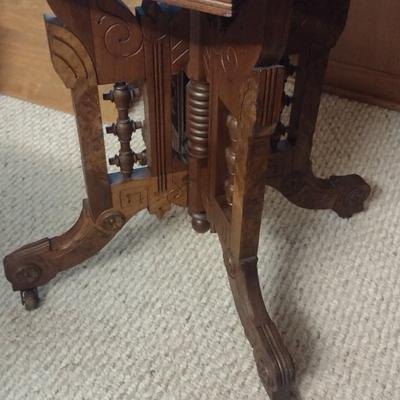Antique Eastlake Marble Top Table