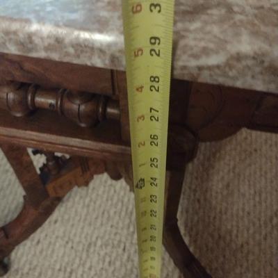 Antique Eastlake Marble Top Table