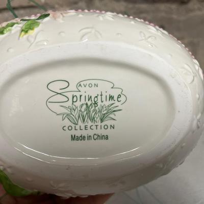 Sale Photo Thumbnail #59: Egg basket from the Avon Springtime collection and colorful egg tree