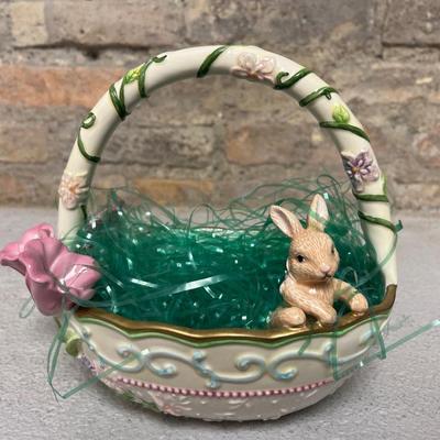 Sale Photo Thumbnail #58: Egg basket from the Avon Springtime collection and colorful egg tree