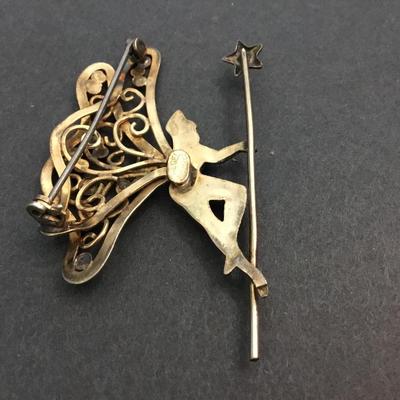 Regal Gold Filled Vintage Fairy Brooch