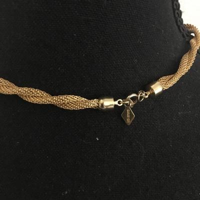 Beautiful sera Coventry, vintage mesh, twisted necklace