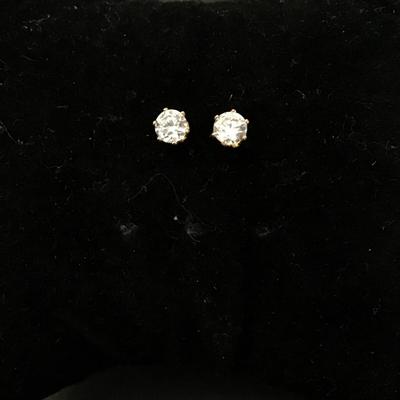 Crystal rhinestone stud earrings