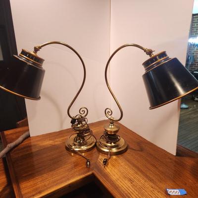 Pair of Gooseneck Table Lamps