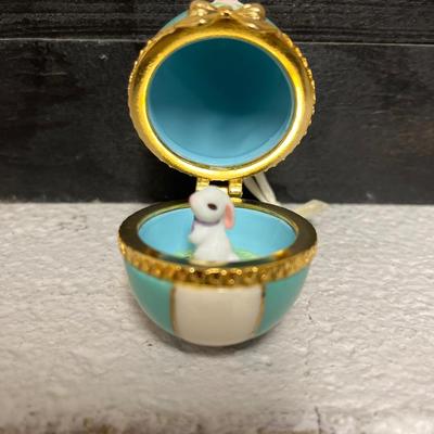 Sale Photo Thumbnail #75: Hallmark Easter Egg Surprise chick, duck and rabbit eggs and set of miniature egg and carrot ornaments