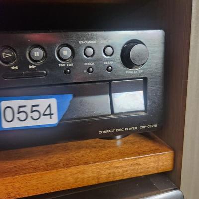 Sony 5 Cd Changer Compact Disc Player CDP-CE275 tested