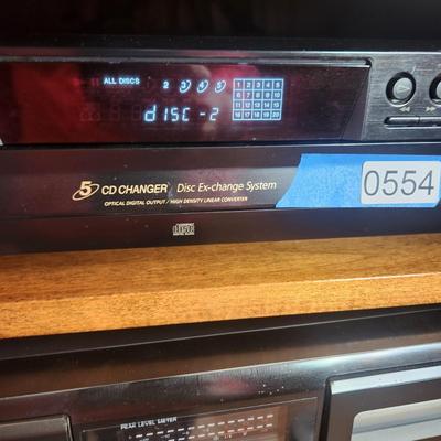 Sony 5 Cd Changer Compact Disc Player CDP-CE275 tested