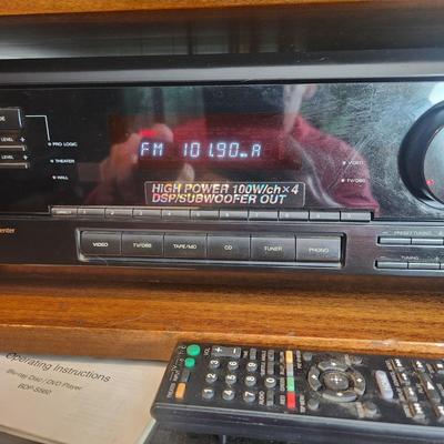 Sony Audio Video Control Center FM Stero FM-AM Receiver STR-DE505 w Remote tested