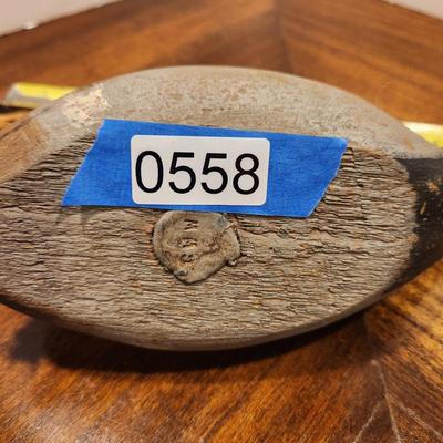 Hand Carved Duck Decoy Signed CWW