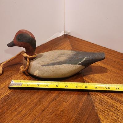 Hand Carved Duck Decoy Signed CWW