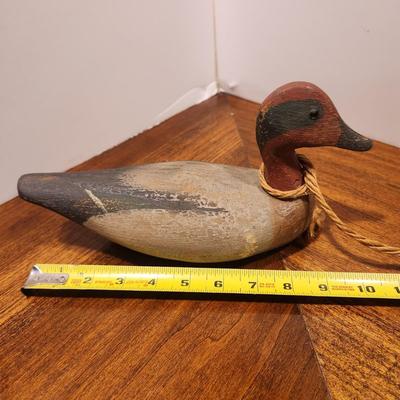 Hand Carved Duck Decoy Signed CWW