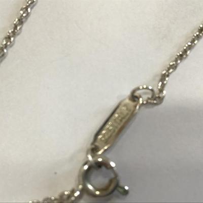 Tiffany &Co 1837 Three Drop Circle Necklace Genuine 925 Italy