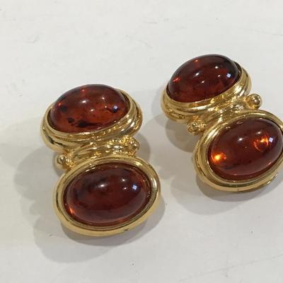 Beautiful Large Clip on Earrings