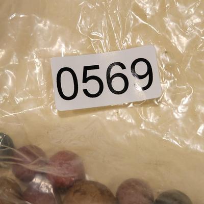 Lot of Vintage Clay Marbles w Shooters