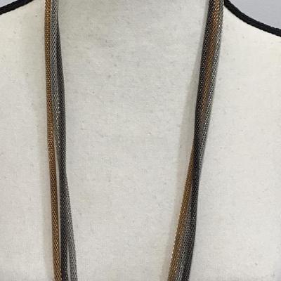 Multi Tone Mesh Necklace
