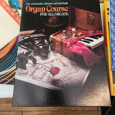 Large collect of Sheet Music Books Organ Course , Show Tunes And More