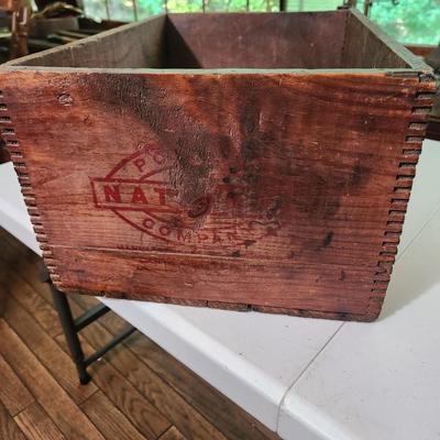 National Powder Company High Explosives Wooden Crate