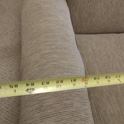 La-Z-Boy Double Cushion Wheat Colored Upholstered Couch