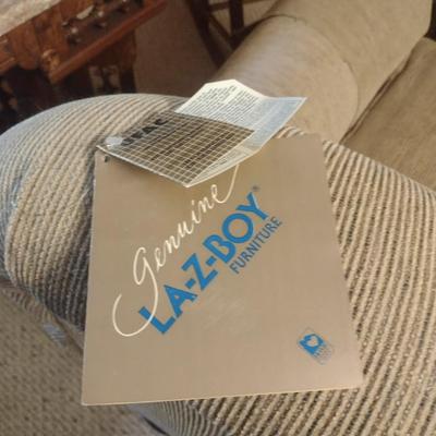 La-Z-Boy Double Cushion Wheat Colored Upholstered Couch