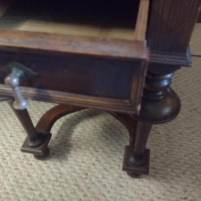 Vintage Walnut Partner's Desk