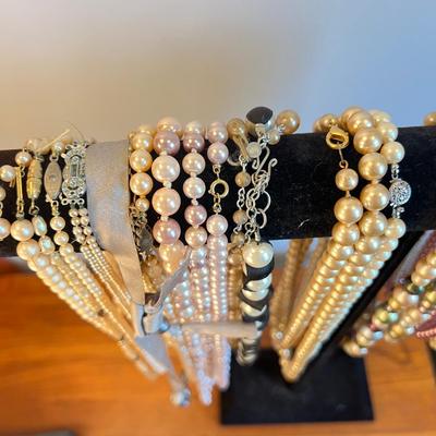 Huge Pearl Jewelry Lot - Vintage, Fresh Water, Costume