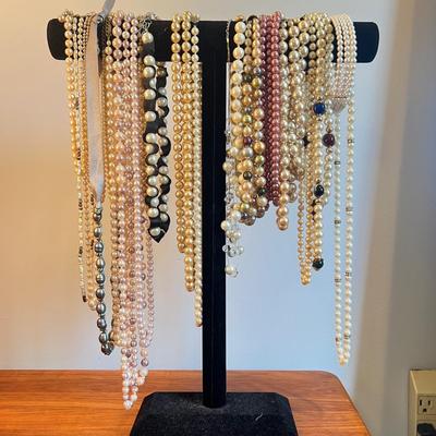 Huge Pearl Jewelry Lot - Vintage, Fresh Water, Costume