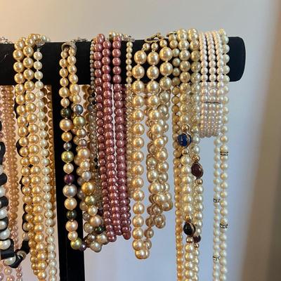 Huge Pearl Jewelry Lot - Vintage, Fresh Water, Costume