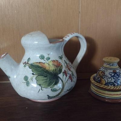 Collection of Hand Painted Italian Pottery