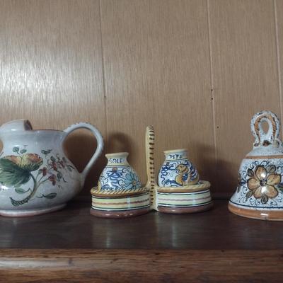 Collection of Hand Painted Italian Pottery