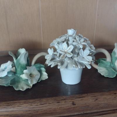 Assortment of Capodimonte Style Home Decor