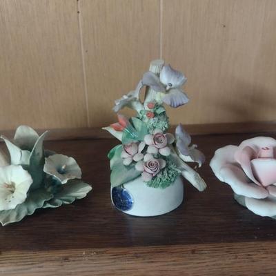 Assortment of Capodimonte Style Home Decor