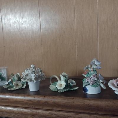 Assortment of Capodimonte Style Home Decor