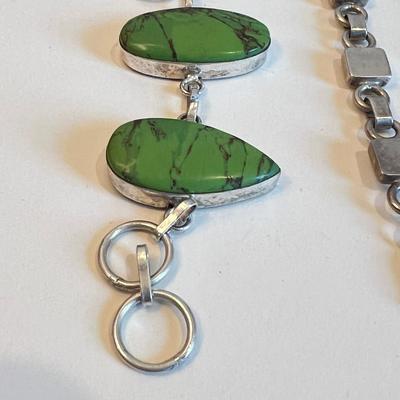Sterling & Gemstone Bracelet Lot - Paul. K. Benally Navajo