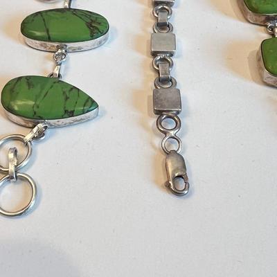 Sterling & Gemstone Bracelet Lot - Paul. K. Benally Navajo