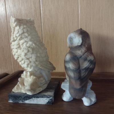 Pair of Owl Figurines includes Santini Sculpture Classic Figure