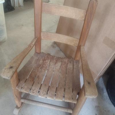 Vintage Child's Shaker Style Rocking Chair