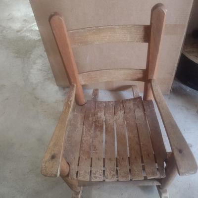 Vintage Child's Shaker Style Rocking Chair