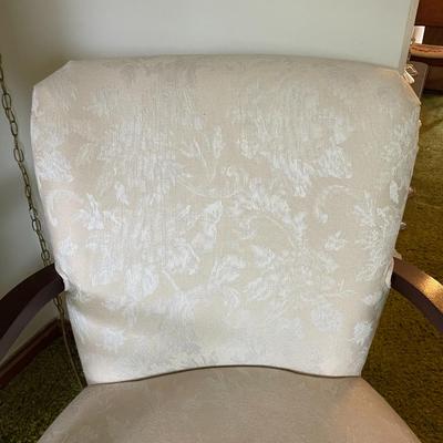 Upholstered Armchairs With Carved Wood Frames