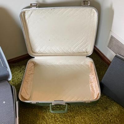 Samsonite and Other Vintage Hard-Shell Suitcases, Set of Three