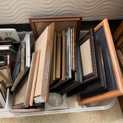 Empty Picture Frames in Varying Sizes and Styles